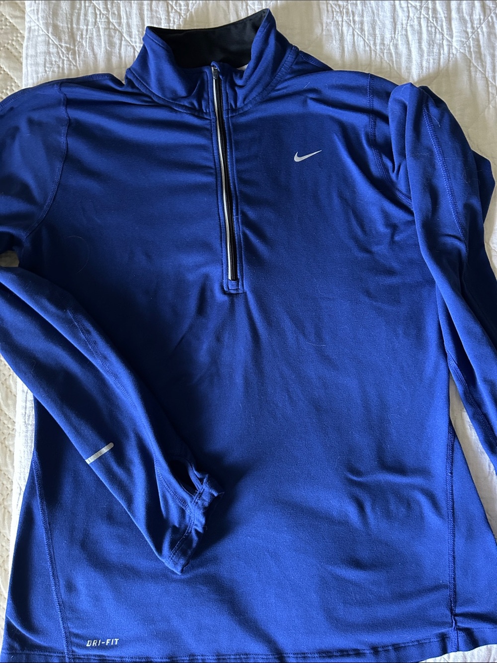 Nike Royal Blue Dri-FIT Quarter-Zip Pullover